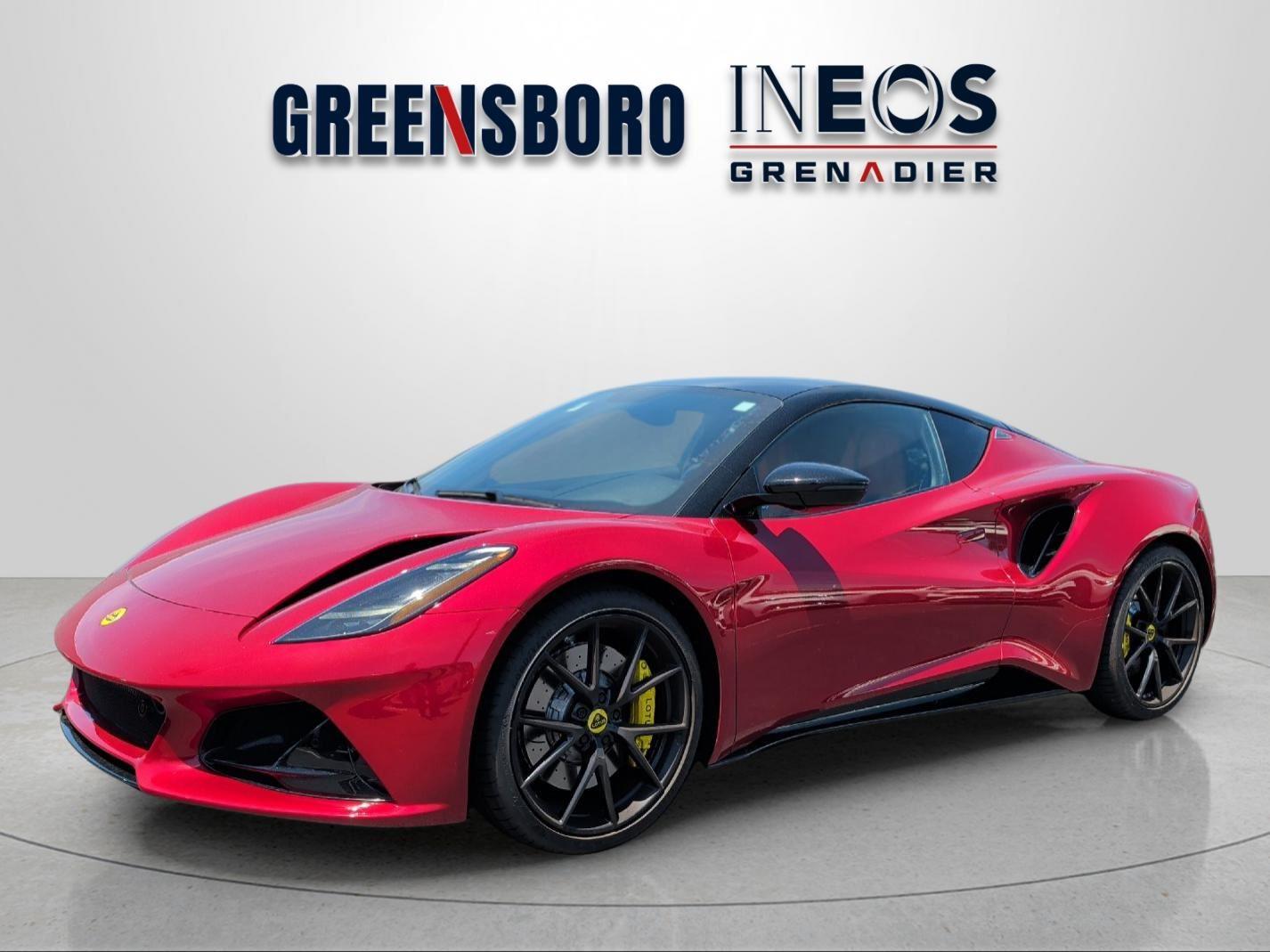 Magma Red 2024 Lotus Emira V6 First Edition RWD Coupe Rear-Wheel Drive 6-Speed Automatic