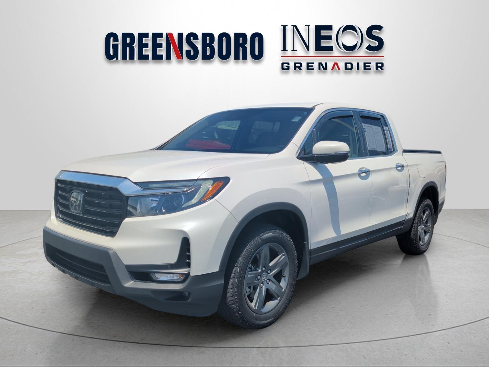 Platinum White Pearl 2023 Honda Ridgeline RTL-E AWD Pickup Truck All-Wheel Drive Automatic