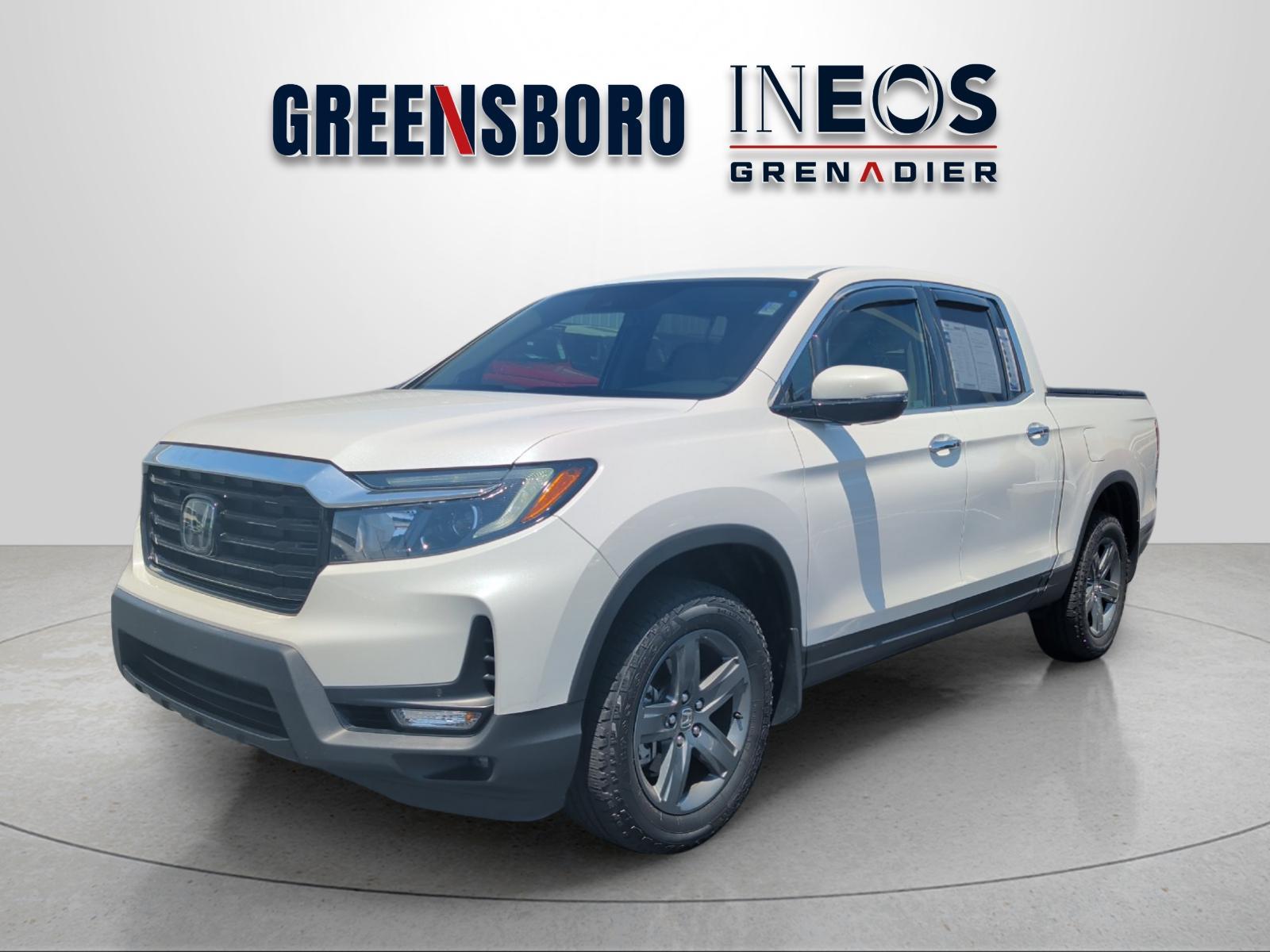 Platinum White Pearl 2023 Honda Ridgeline RTL-E AWD Pickup Truck All-Wheel Drive Automatic