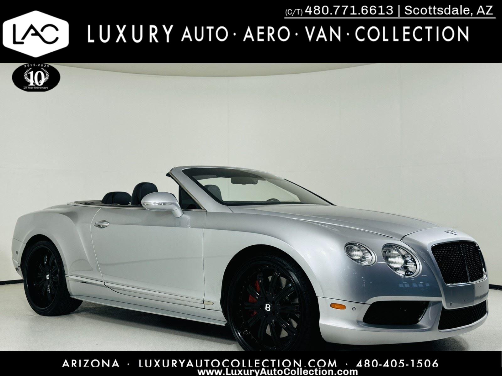 Dark Gray Satin 2013 Bentley Continental GTC V8 AWD Convertible All-Wheel Drive Automatic