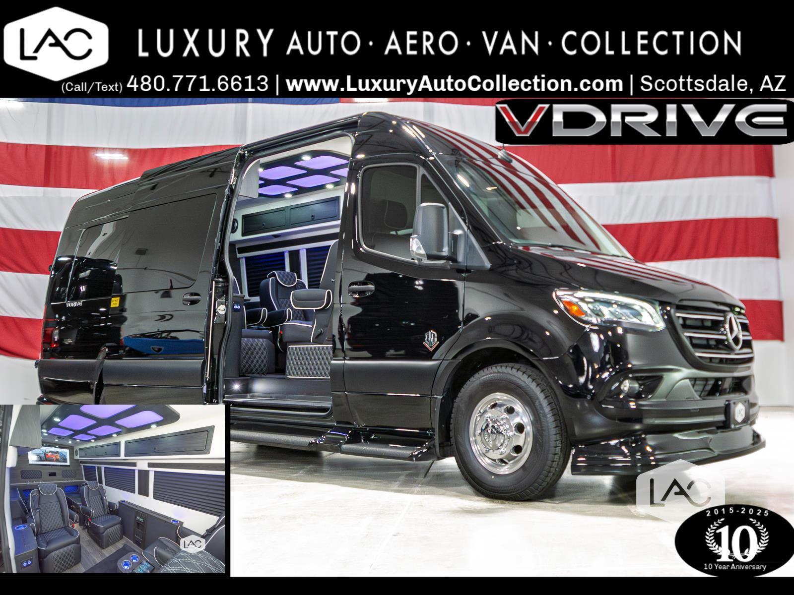 Obsidian Black Metallic 2024 Mercedes-Benz Sprinter Cargo 3500XD 170 High Roof Extended RWD Van Rear-Wheel Drive Automatic