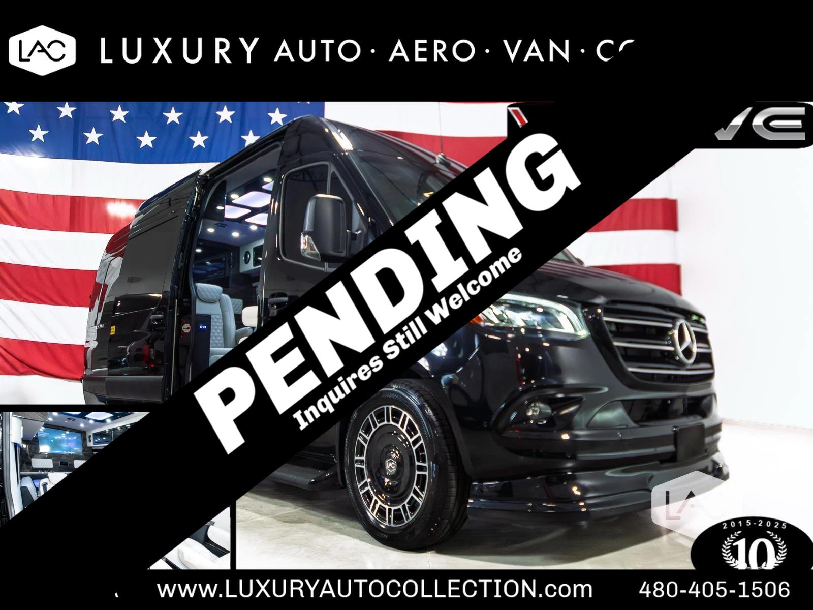Black 2024 Mercedes-Benz Sprinter Cargo Van Rear-Wheel Drive Automatic