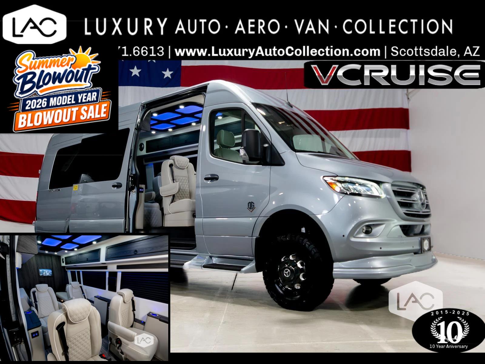 Hightech Silver 2025 Mercedes-Benz Sprinter Cargo Van All-Wheel Drive Automatic