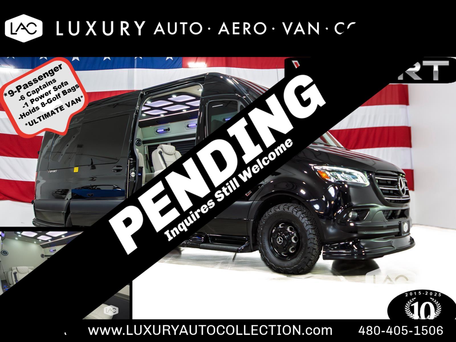 Black 2024 Mercedes-Benz Sprinter Cargo 3500XD 170 High Roof Extended RWD Van Rear-Wheel Drive Automatic