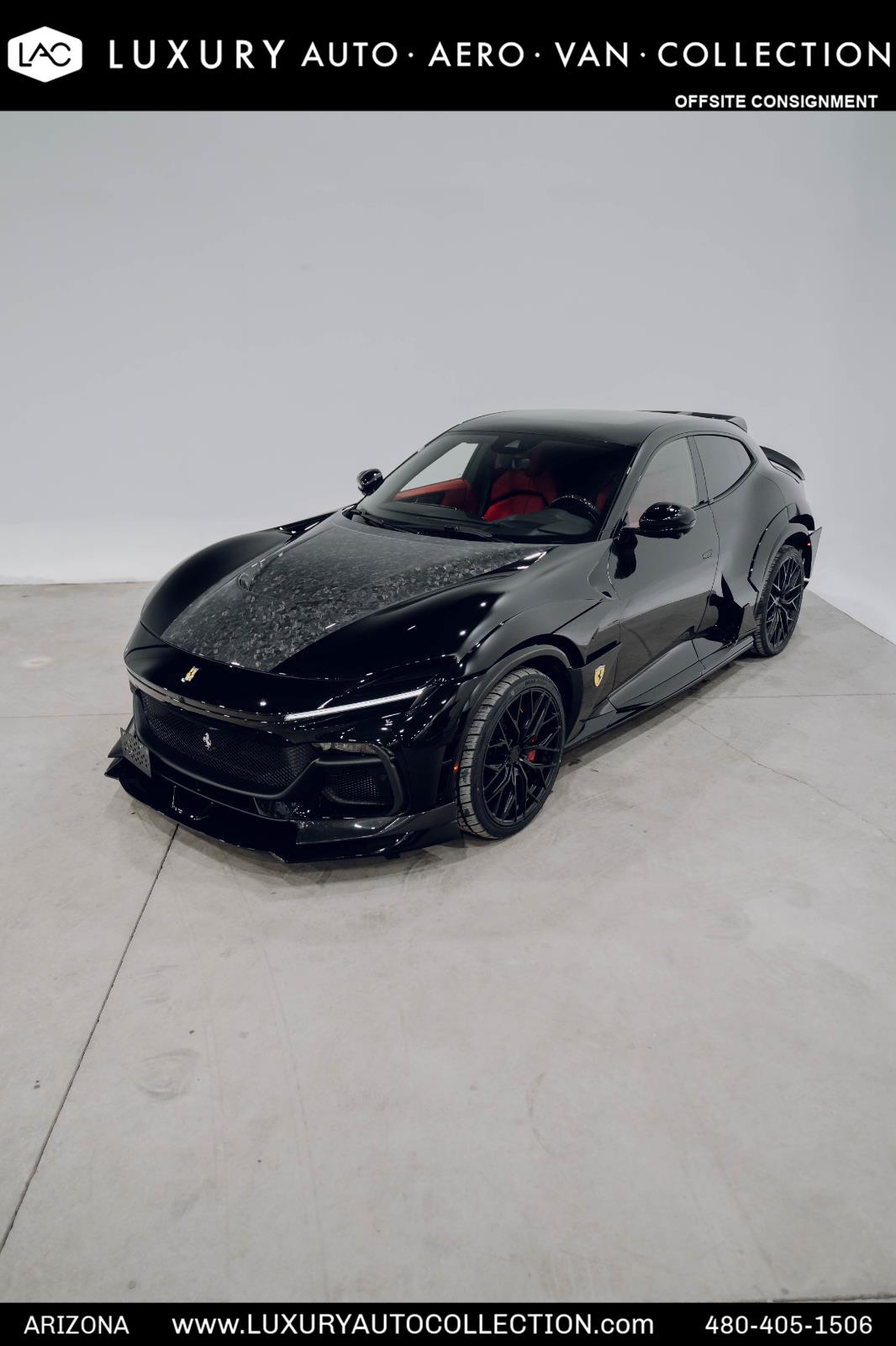 Black 2025 Ferrari Purosangue AWD SUV / Crossover All-Wheel Drive Automatic