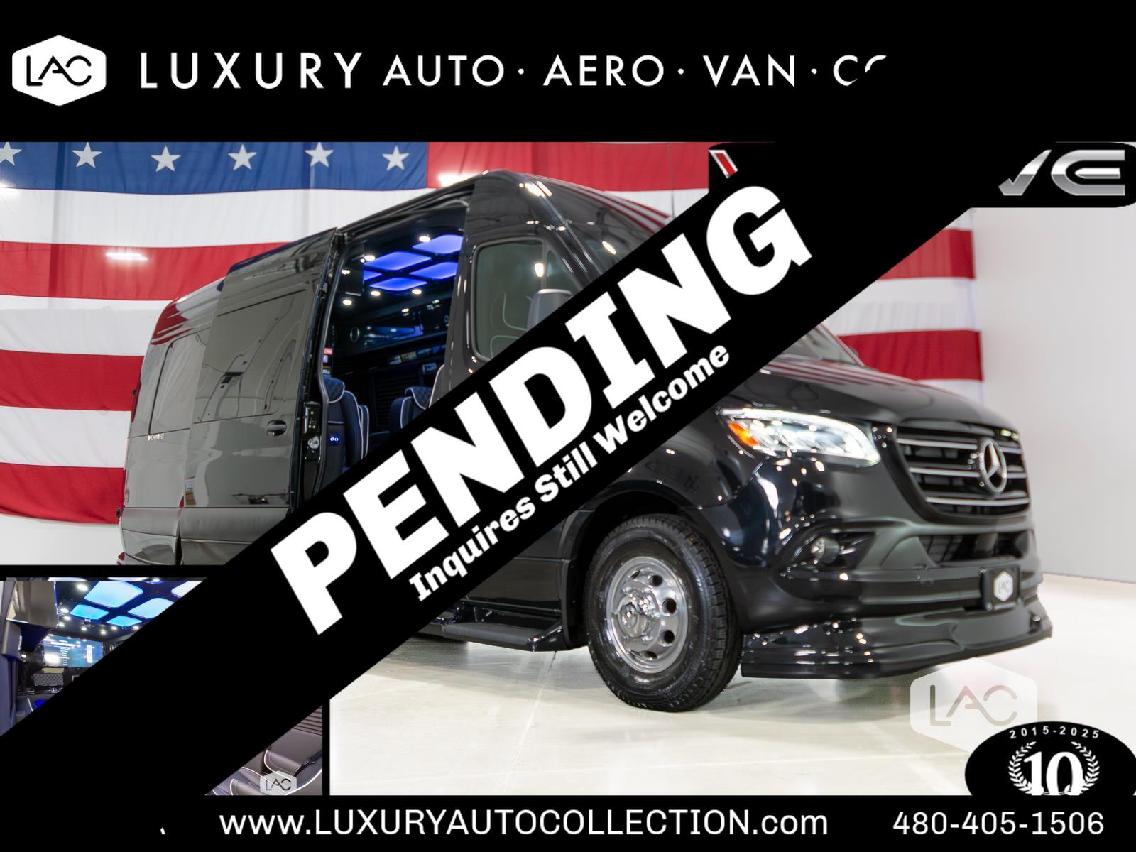 Obsidian Black Metallic 2025 Mercedes-Benz Sprinter Cargo Van Rear-Wheel Drive Automatic