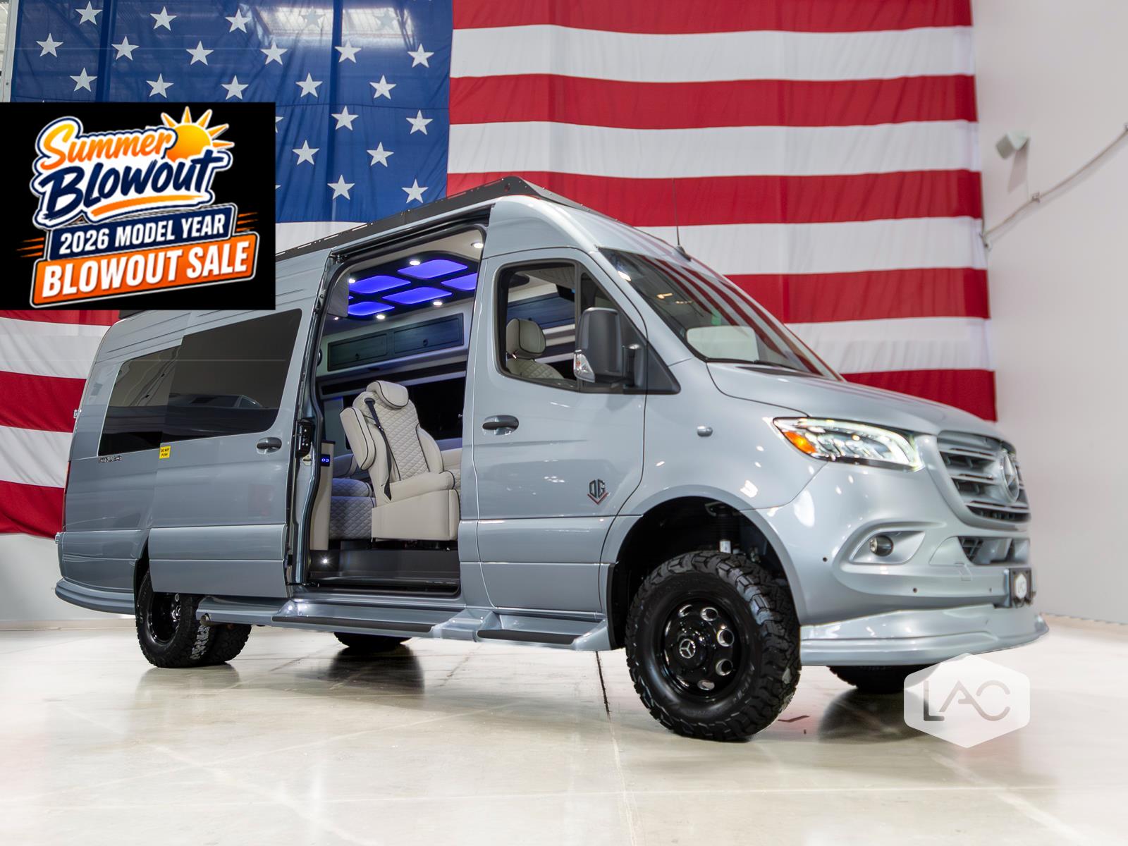 Hightech Silver 2026 Mercedes-Benz Sprinter Cargo Van All-Wheel Drive Automatic