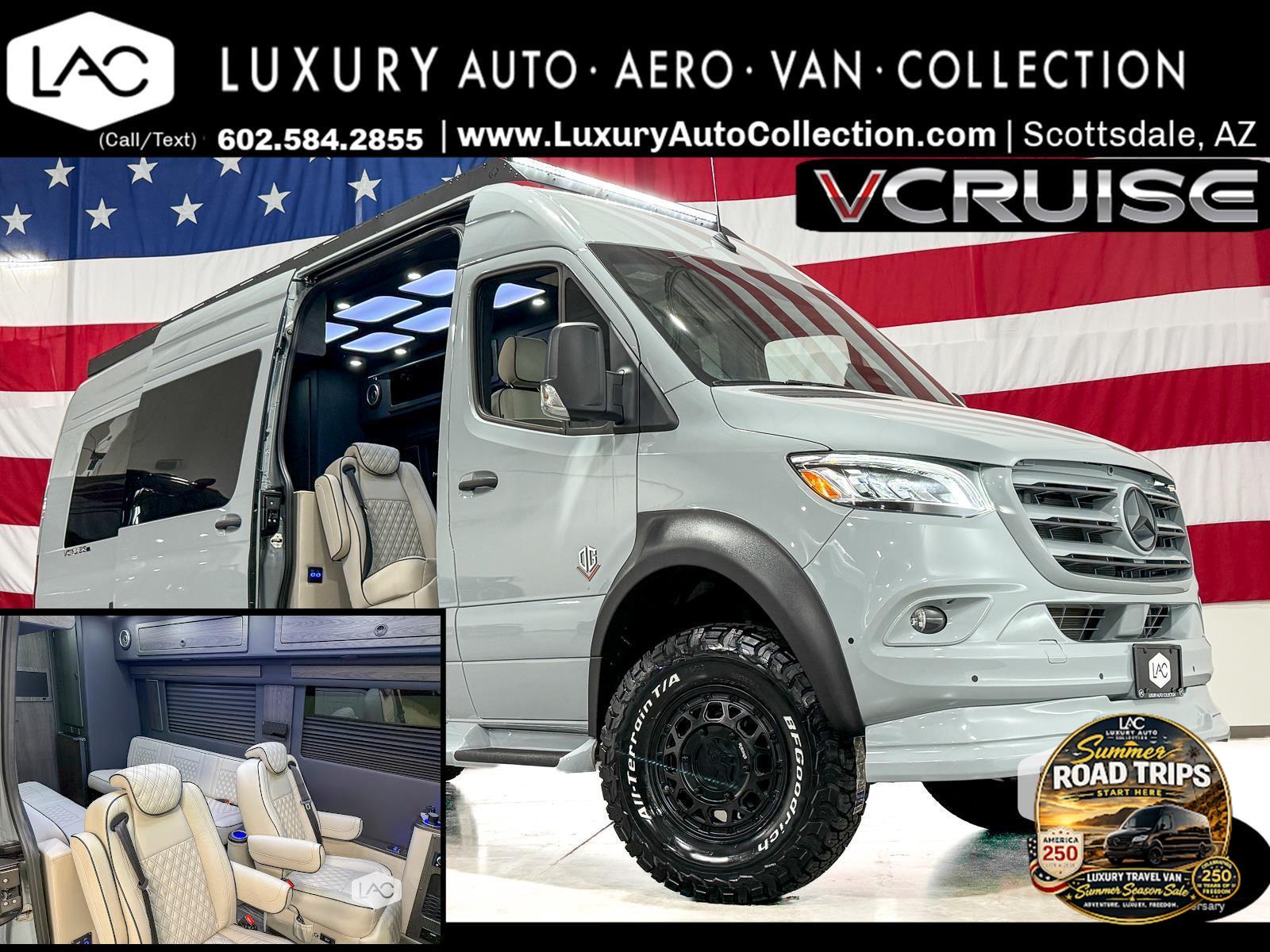 Silver Grey 2026 Mercedes-Benz Sprinter Cargo Van All-Wheel Drive Automatic