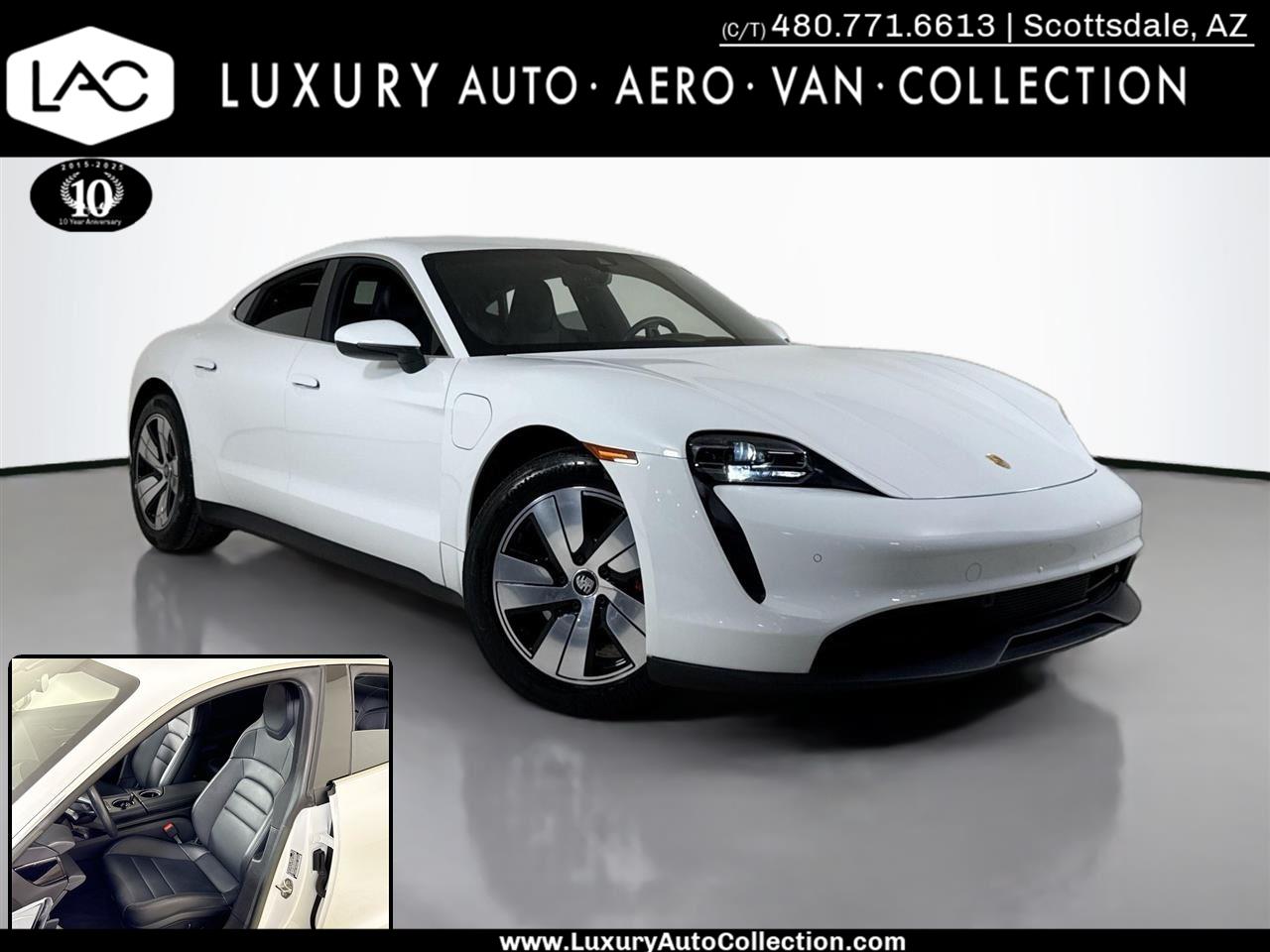 White 2023 Porsche Taycan 4S Sedan AWD Sedan All-Wheel Drive Automatic