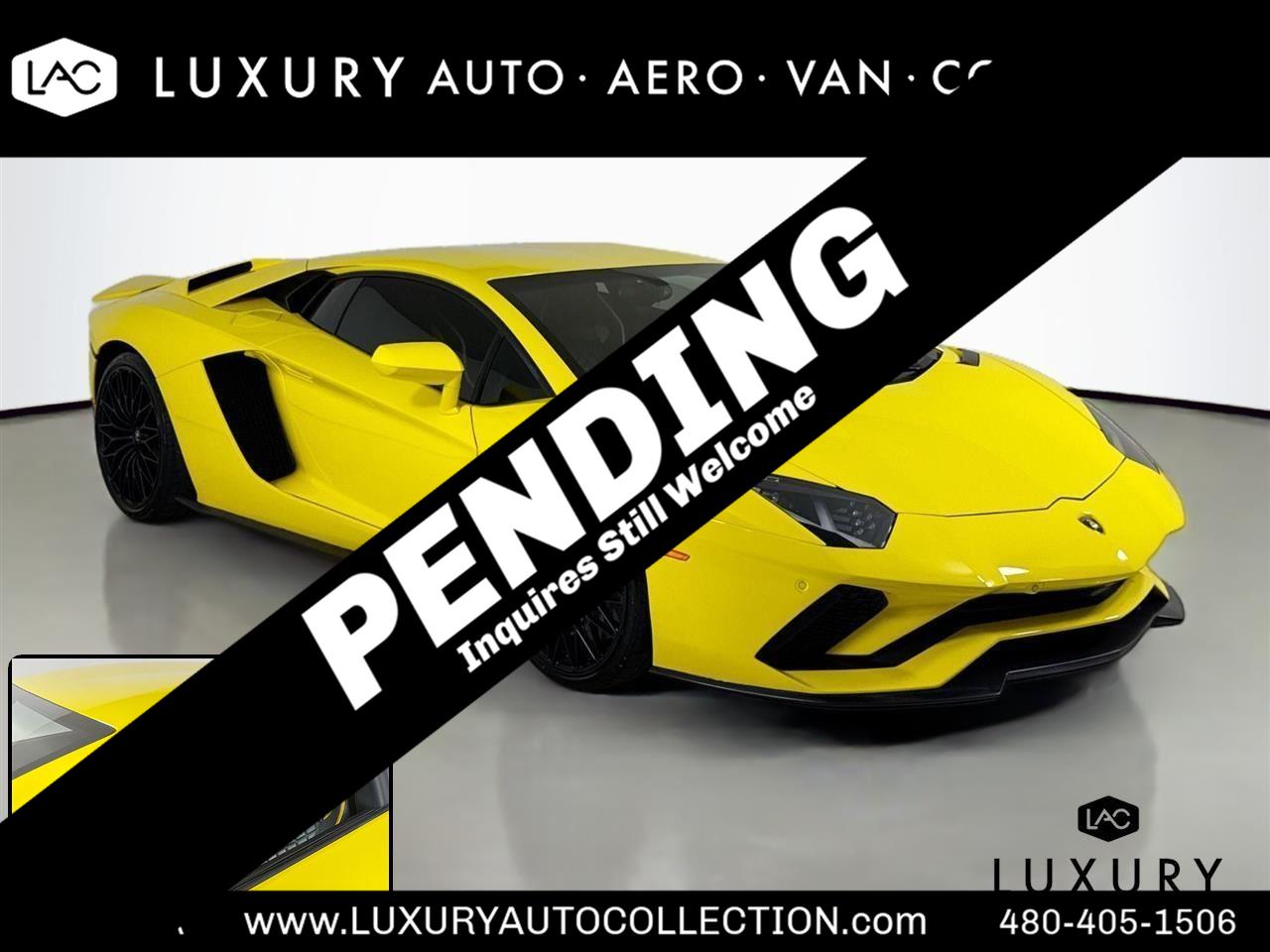 Giallo Spica 2018 Lamborghini Aventador LP 740-4 S Coupe AWD Coupe All-Wheel Drive 7-Speed Automatic