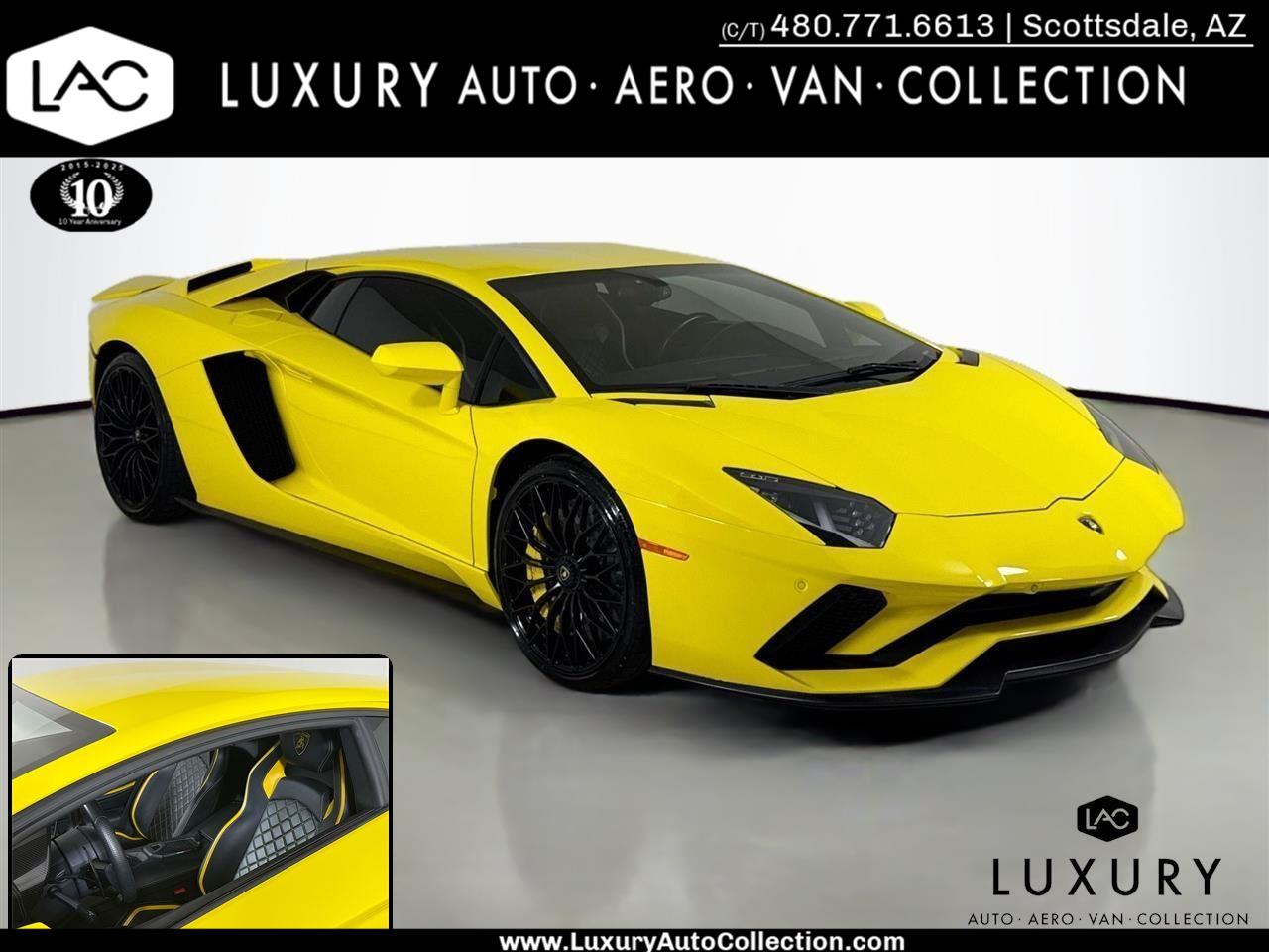 Giallo Spica 2018 Lamborghini Aventador LP 740-4 S Coupe AWD Coupe All-Wheel Drive 7-Speed Automatic