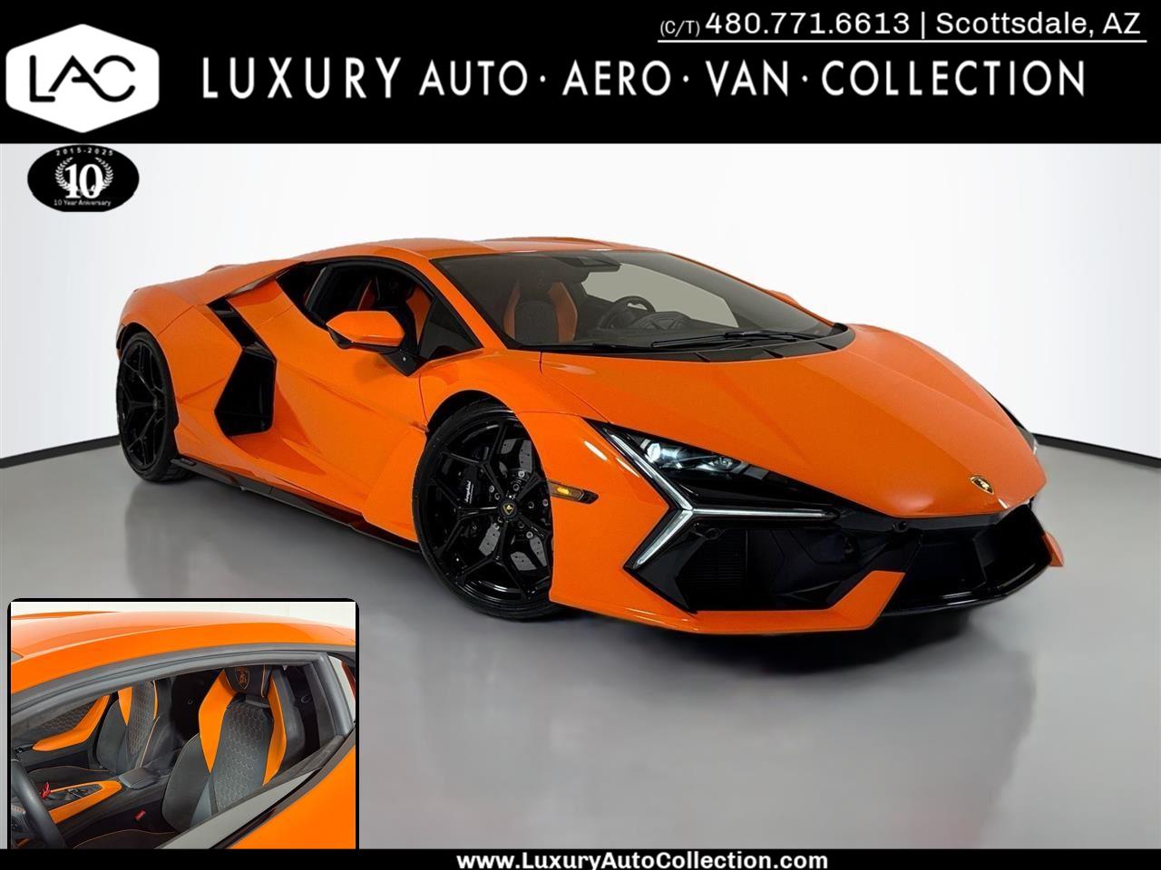Arancio Apodis Metallic 2024 Lamborghini Revuelto AWD Coupe All-Wheel Drive Automatic