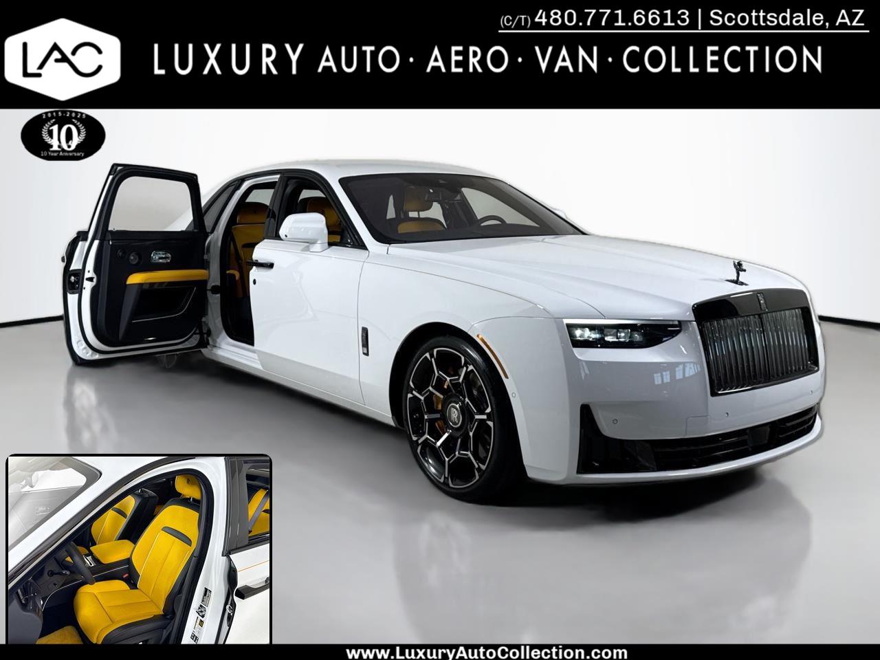Arctic White 2025 Rolls-Royce Ghost Black Badge AWD Sedan All-Wheel Drive Automatic