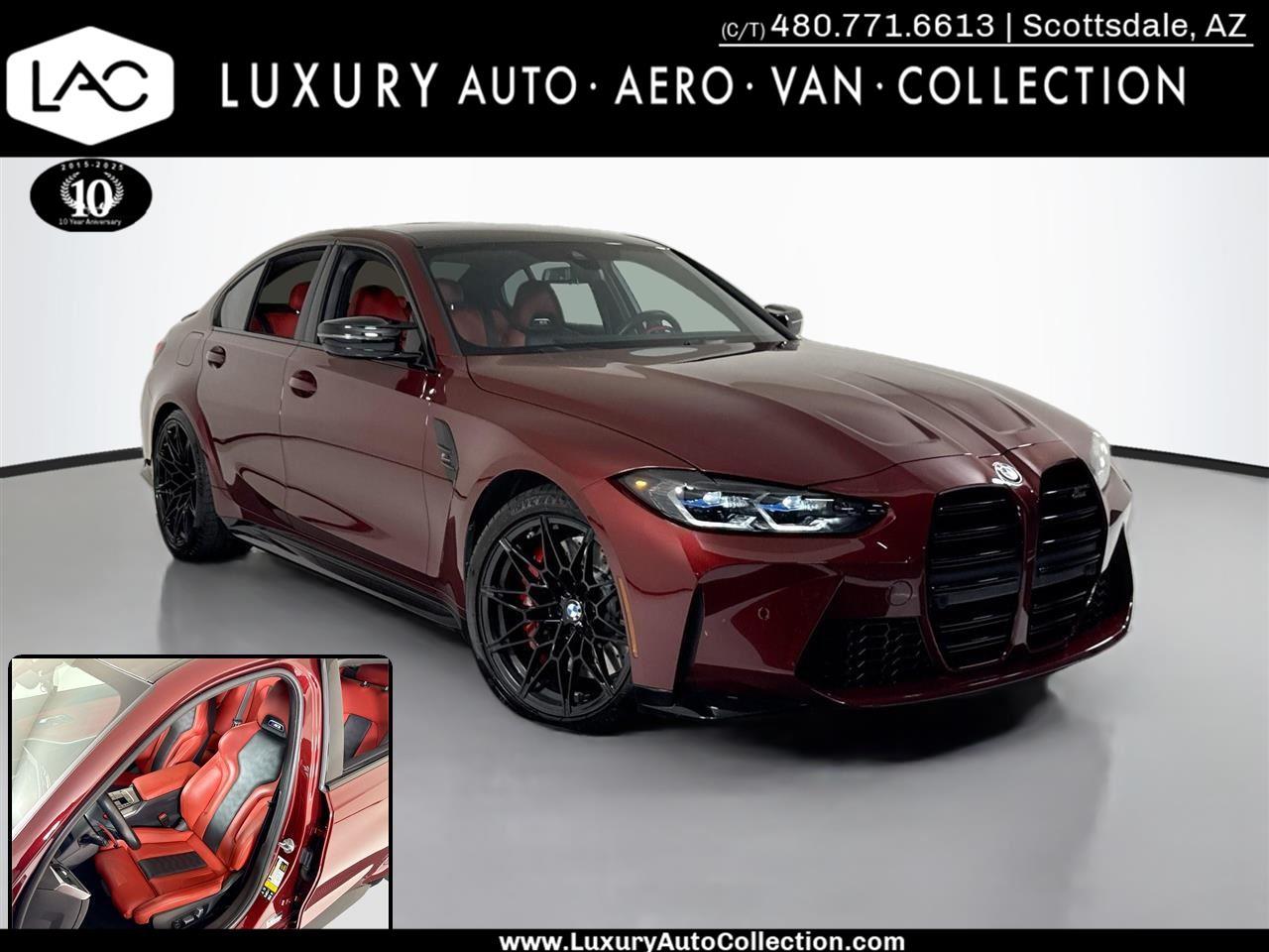 Aventurin Red Metallic 2023 BMW M3 Competition xDrive AWD Sedan All-Wheel Drive Automatic