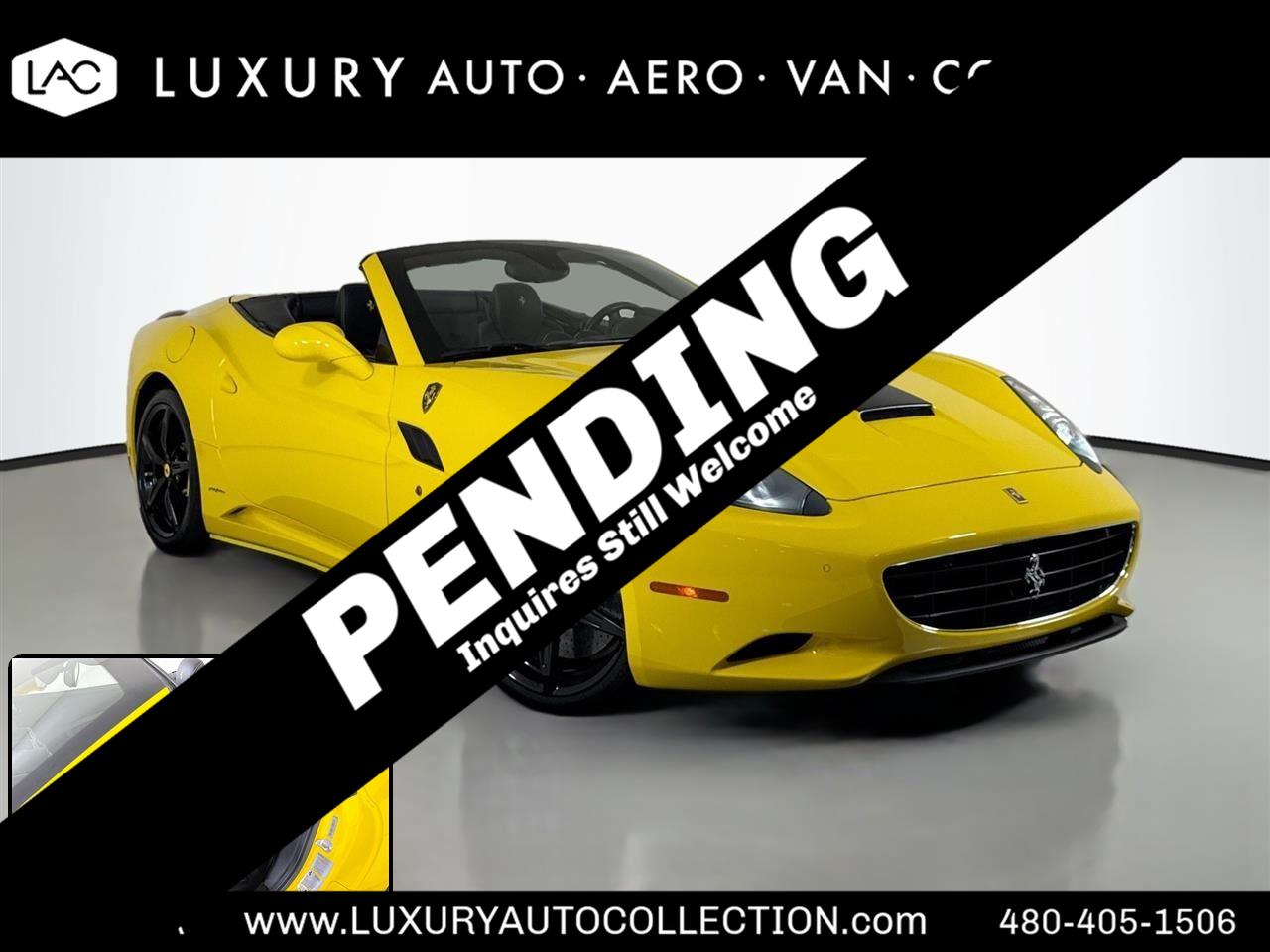 Giallo Modena 2014 Ferrari California Roadster Convertible Rear-Wheel Drive Automatic
