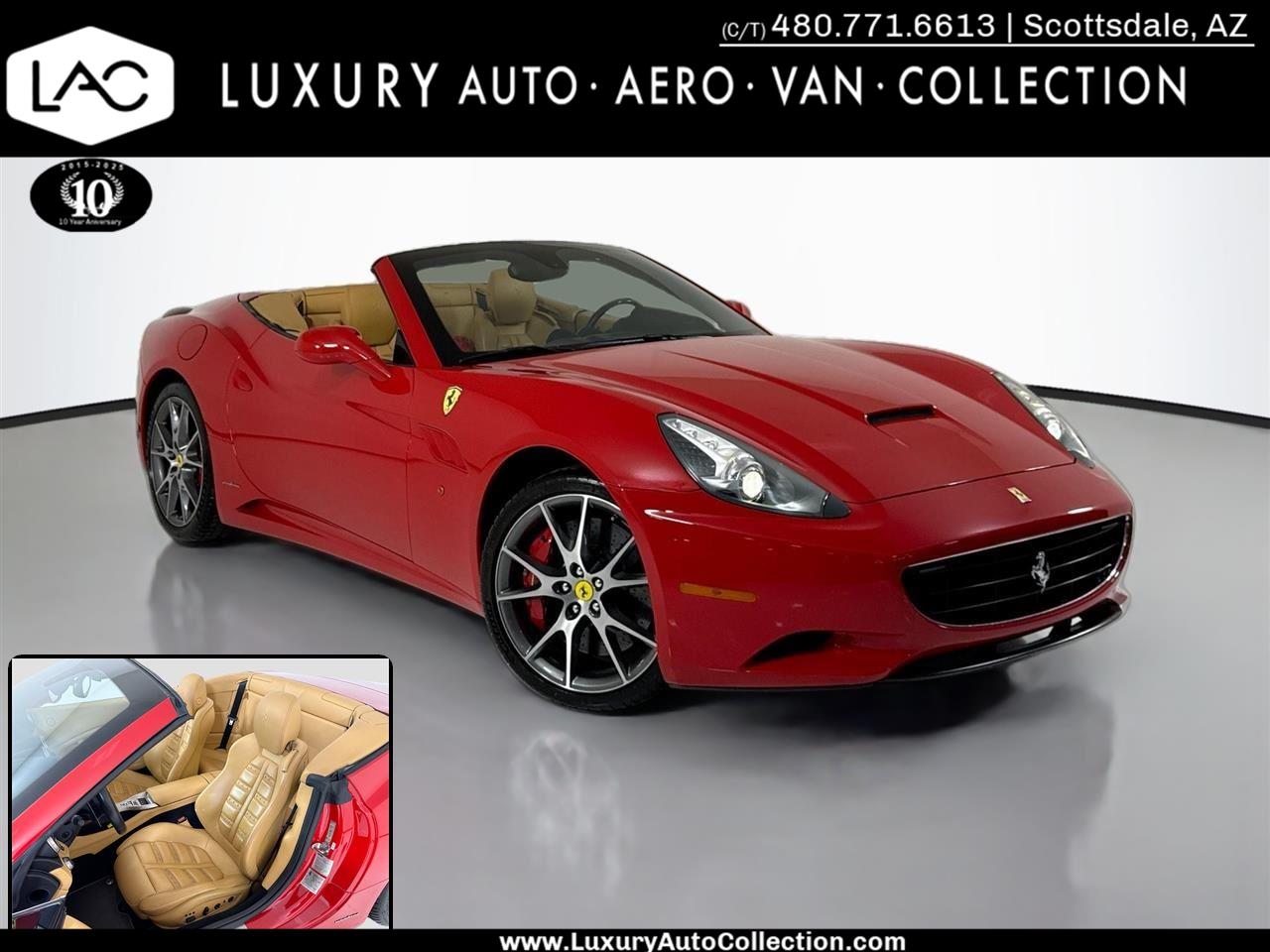 Rosso Corsa 2010 Ferrari California GT Convertible Convertible Rear-Wheel Drive Automatic