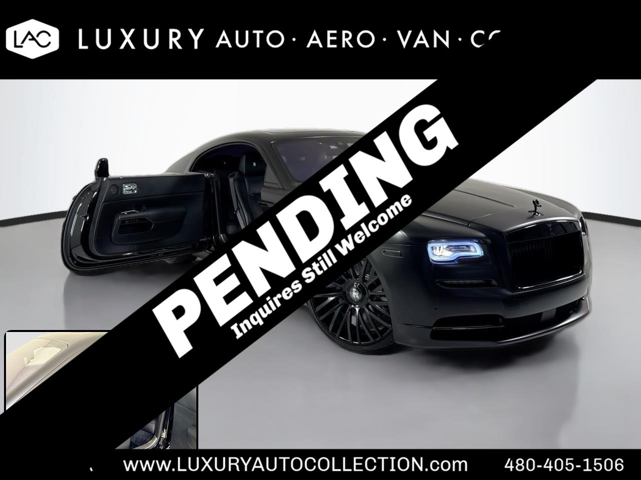 Black 2014 Rolls-Royce Wraith Coupe Coupe Rear-Wheel Drive Automatic