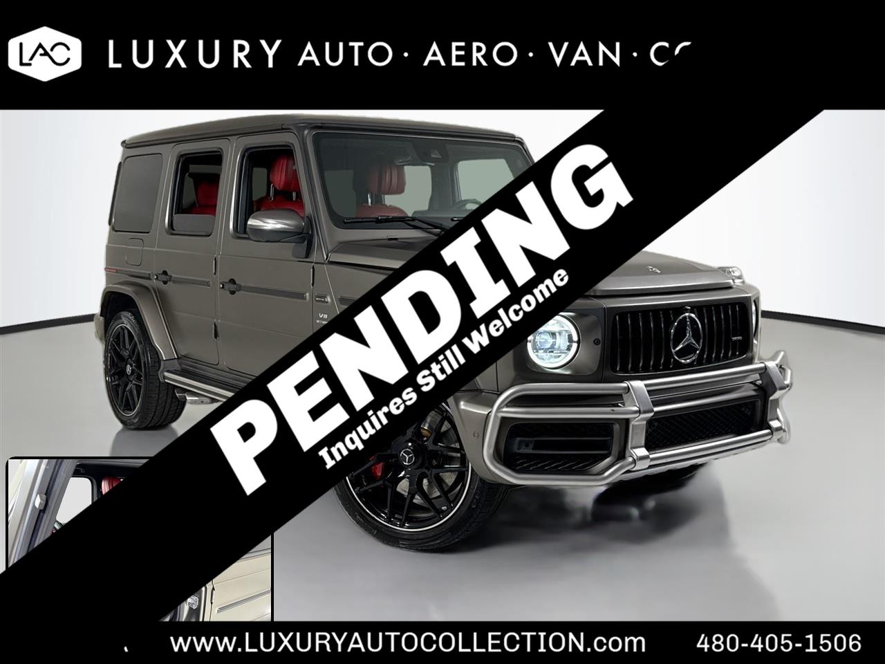Gray (G manufaktur Monza Grey magno) 2021 Mercedes-Benz G-Class AMG G 63 4MATIC SUV / Crossover All-Wheel Drive Automatic