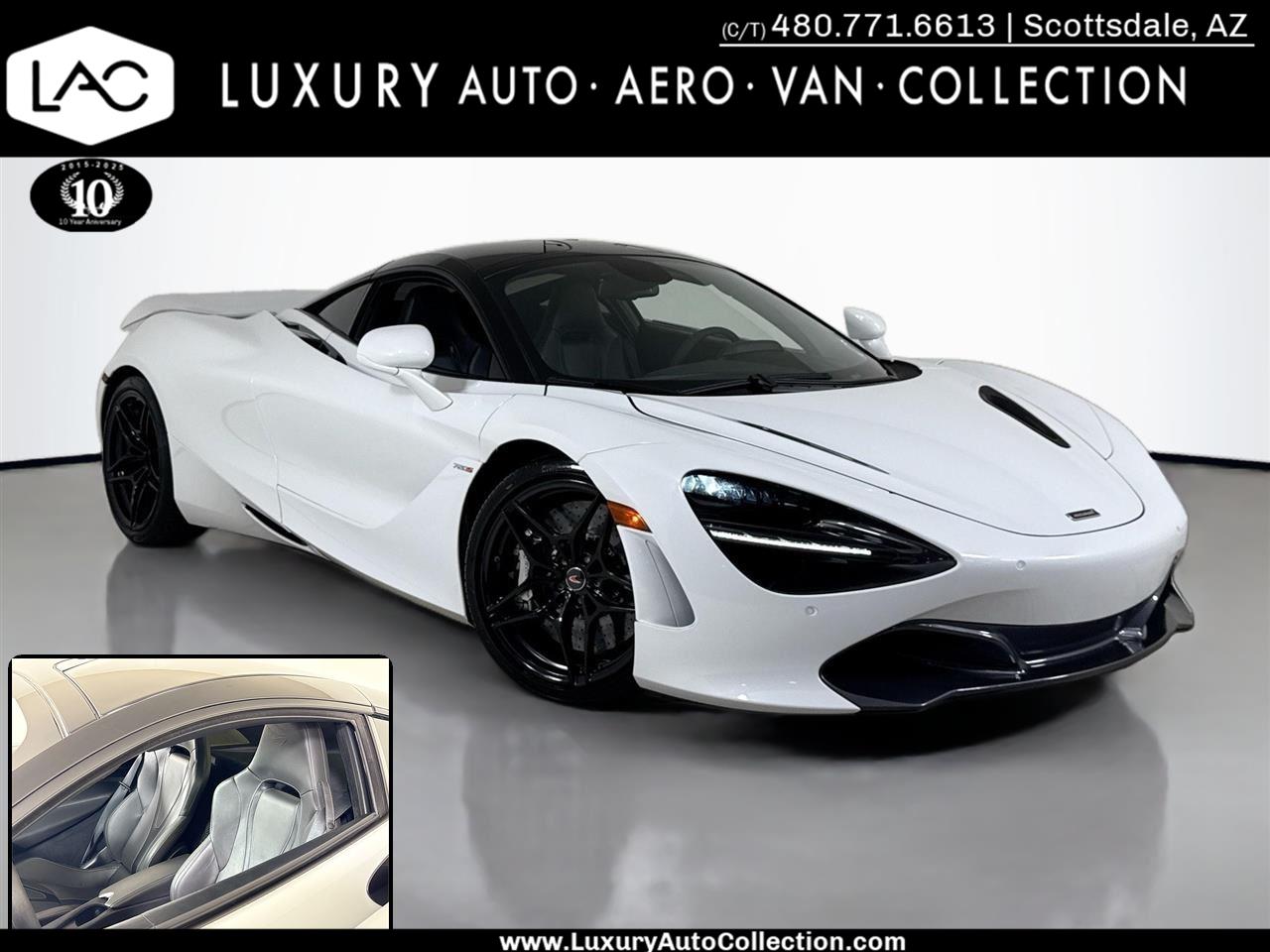 White 2018 McLaren 720S Rear-Wheel Drive Automatic