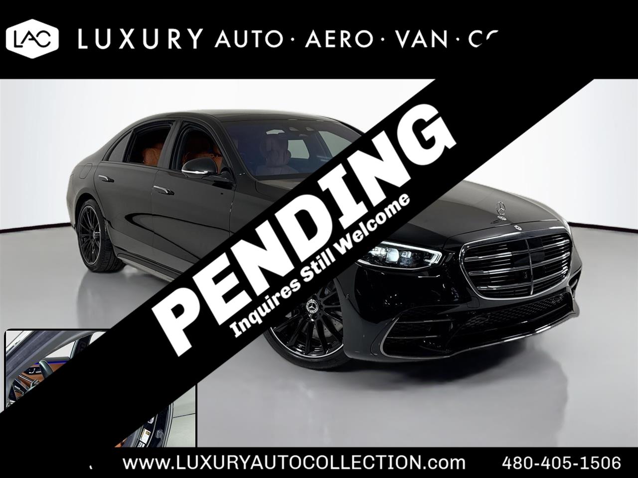 Black 2024 Mercedes-Benz S-Class S 580e 4MATIC Sedan All-Wheel Drive