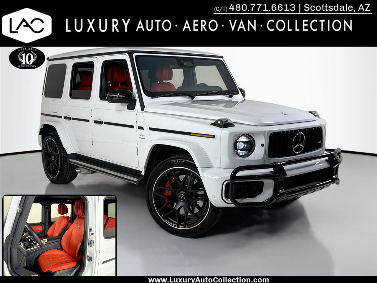 MANUFAKTUR Moonlight White Magno 2026 Mercedes-Benz G-Class AMG G 63 4MATIC SUV / Crossover All-Wheel Drive Automatic
