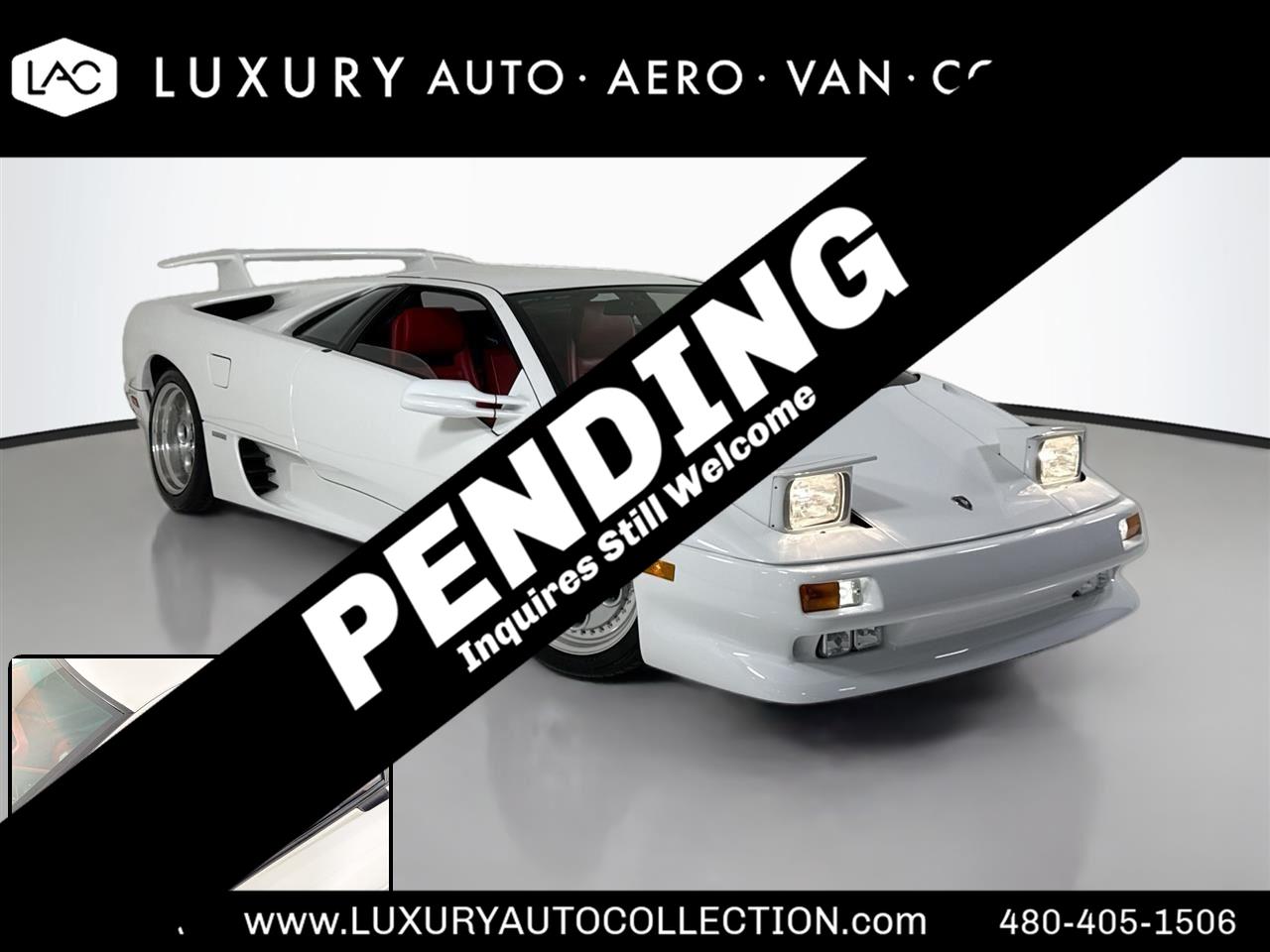 Impact White 1992 Lamborghini Diablo Coupe 5-Speed Manual