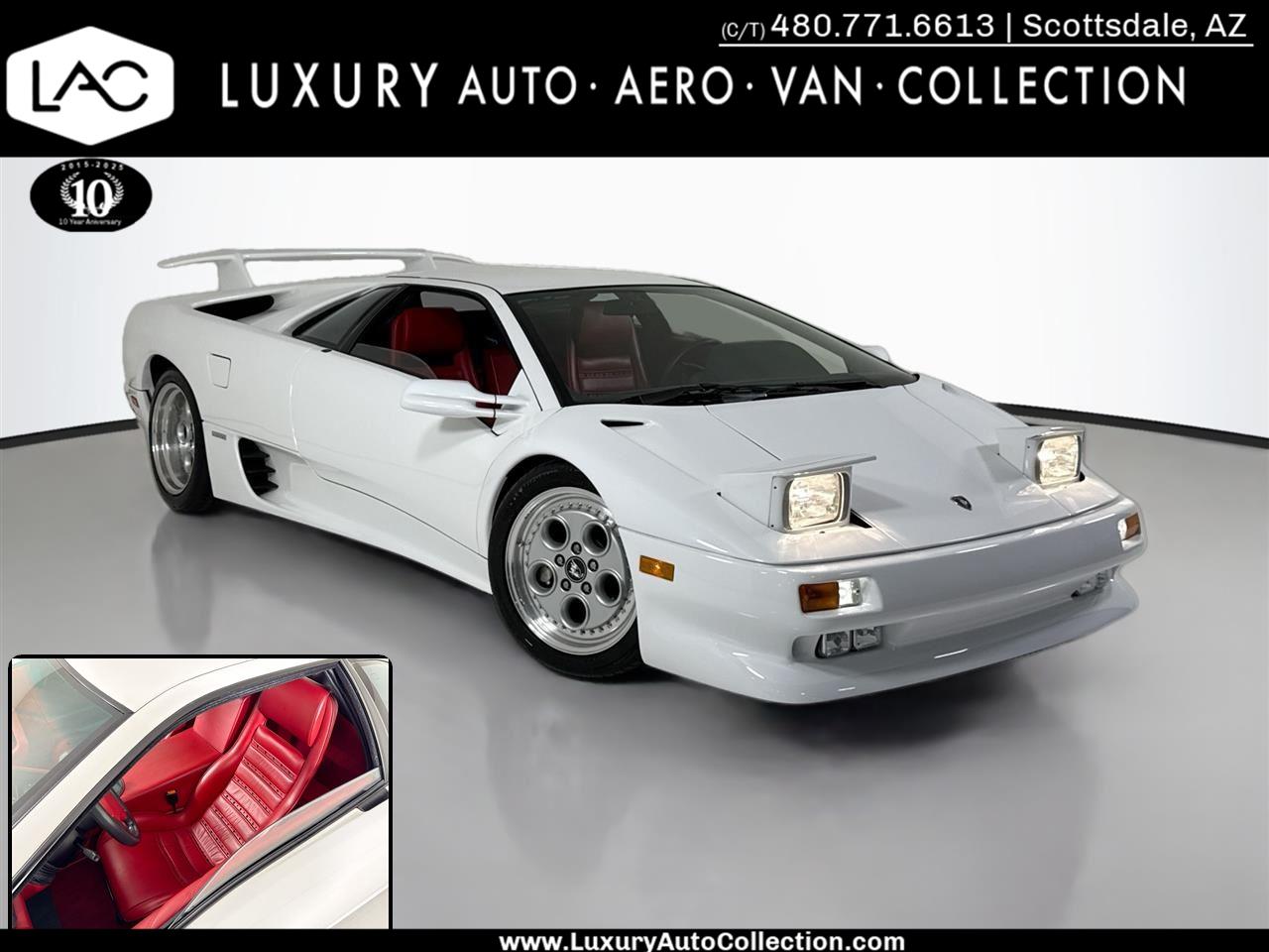 Impact White 1992 Lamborghini Diablo Coupe 5-Speed Manual