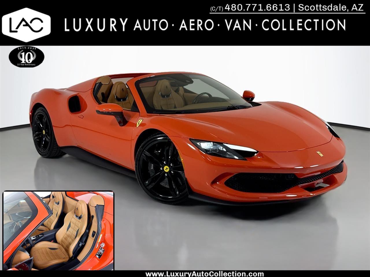 Rosso Dino 2024 Ferrari 296 GTS RWD Convertible Rear-Wheel Drive Automatic