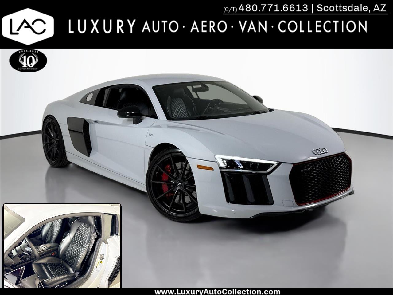 Suzuka Gray Metallic 2017 Audi R8 quattro V10 Coupe AWD Coupe All-Wheel Drive Automatic