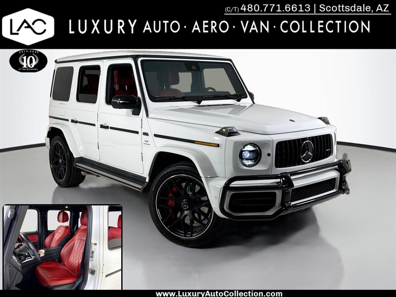 Polar White 2024 Mercedes-Benz G-Class AMG G 63 4MATIC SUV / Crossover All-Wheel Drive Automatic
