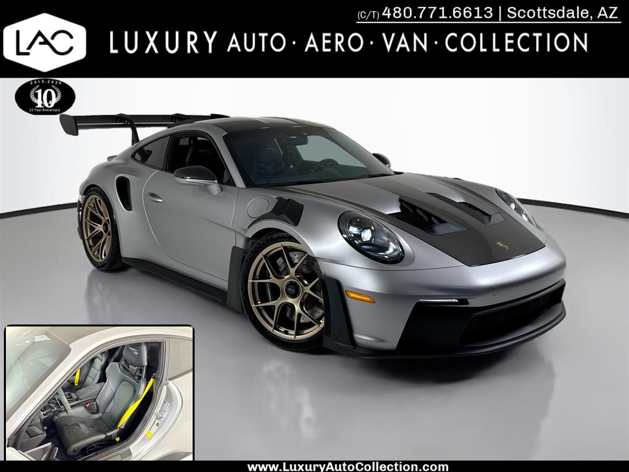 GT Silver Metallic 2024 Porsche 911 GT3 RS Coupe RWD Coupe Rear-Wheel Drive Automatic