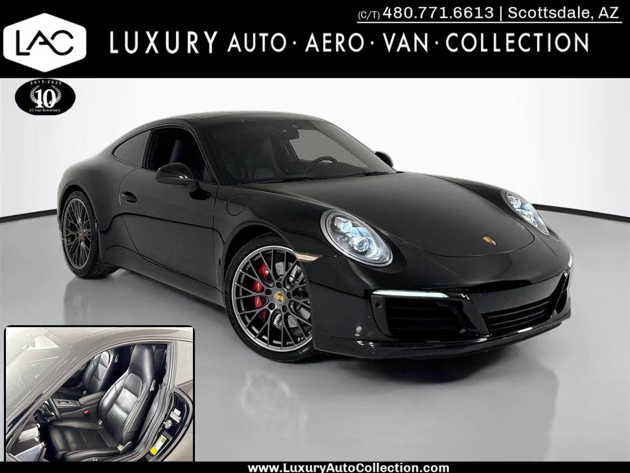 Black 2019 Porsche 911 Carrera S Coupe RWD Coupe Rear-Wheel Drive Automatic