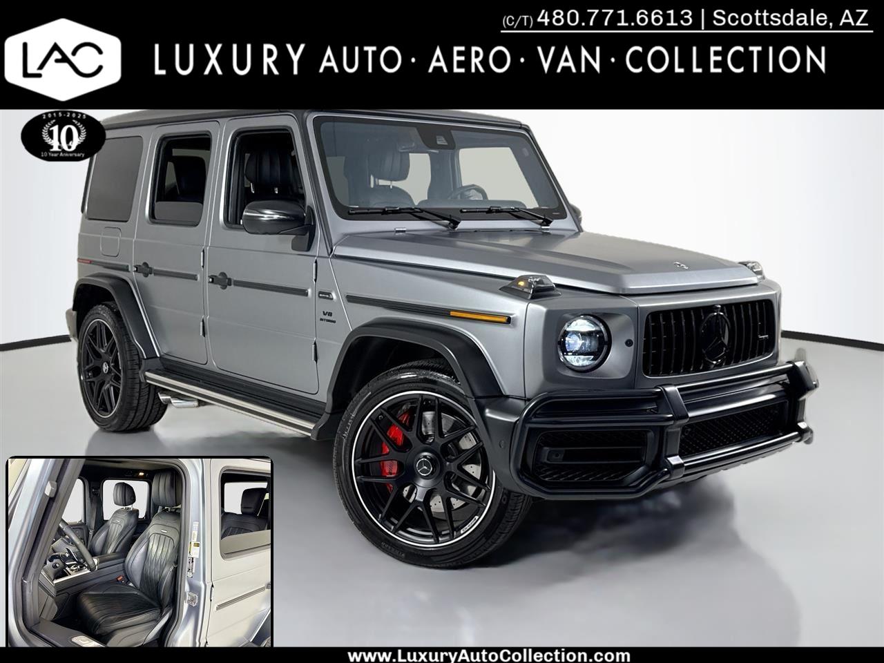 Gray (MANUFAKTUR Platinum Magno) 2023 Mercedes-Benz G-Class AMG G 63 4MATIC SUV / Crossover All-Wheel Drive Automatic