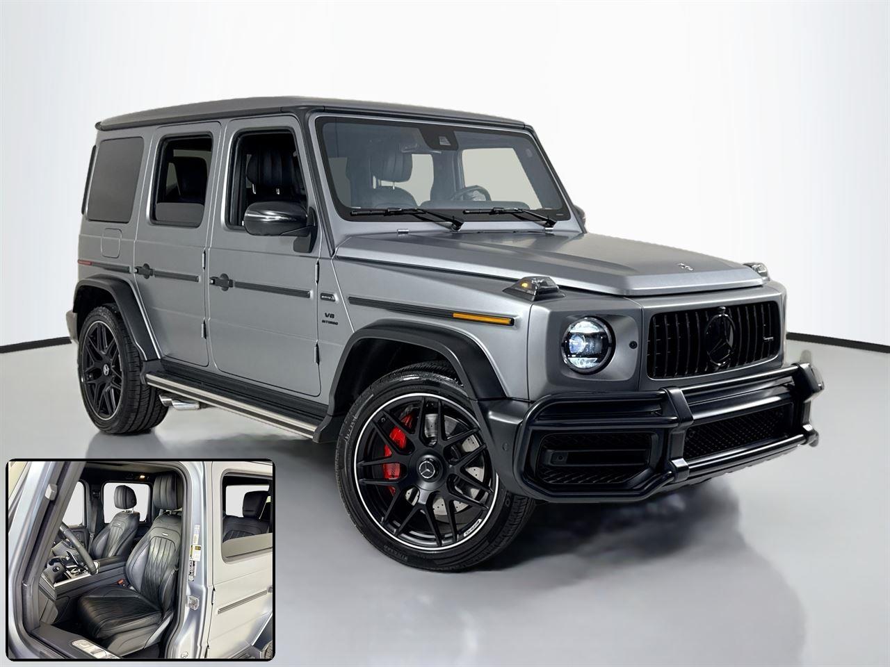 Gray (MANUFAKTUR Platinum magno) 2023 Mercedes-Benz G-Class AMG G 63 4MATIC SUV / Crossover All-Wheel Drive 9-Speed Automatic