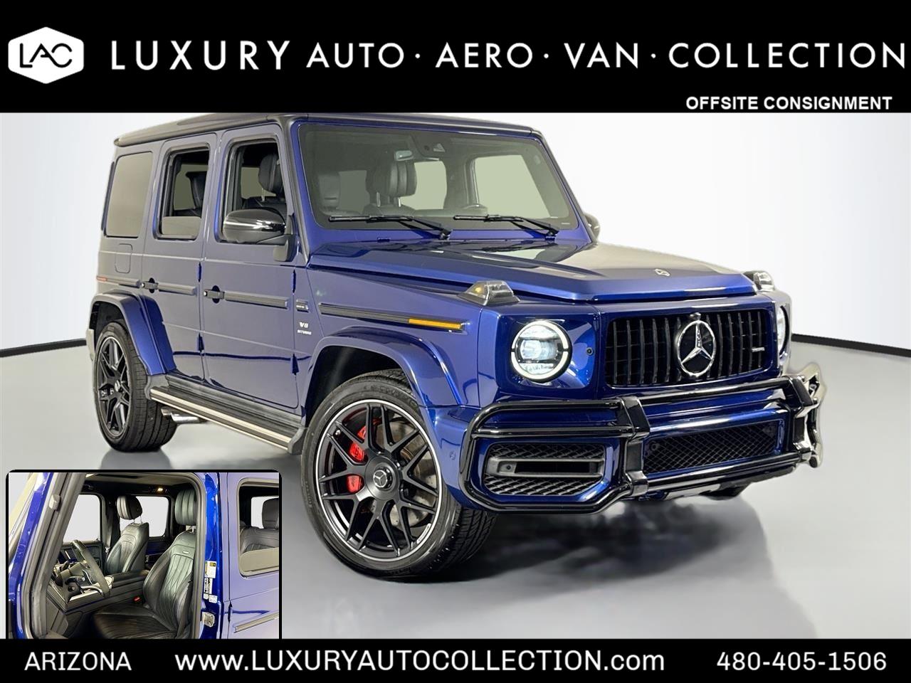Brilliant Blue Metallic 2021 Mercedes-Benz G-Class AMG G 63 4MATIC SUV / Crossover All-Wheel Drive Automatic