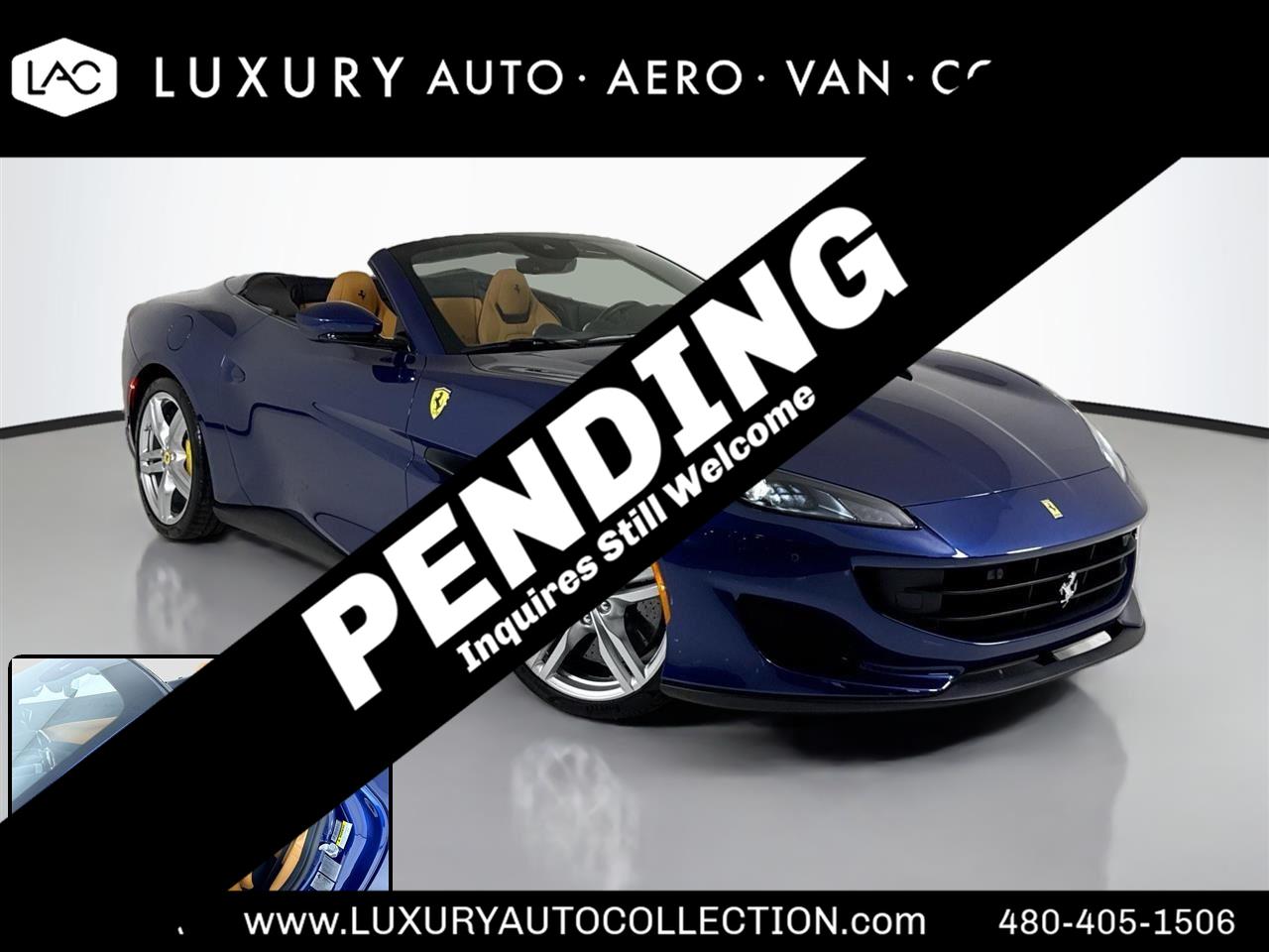Blu Tour de France Metallic 2020 Ferrari Portofino Convertible RWD Convertible Rear-Wheel Drive Automatic