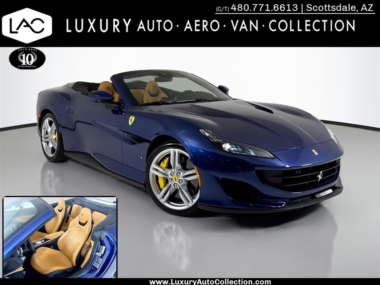Blu Tour de France Metallic 2020 Ferrari Portofino Convertible RWD Convertible Rear-Wheel Drive Automatic