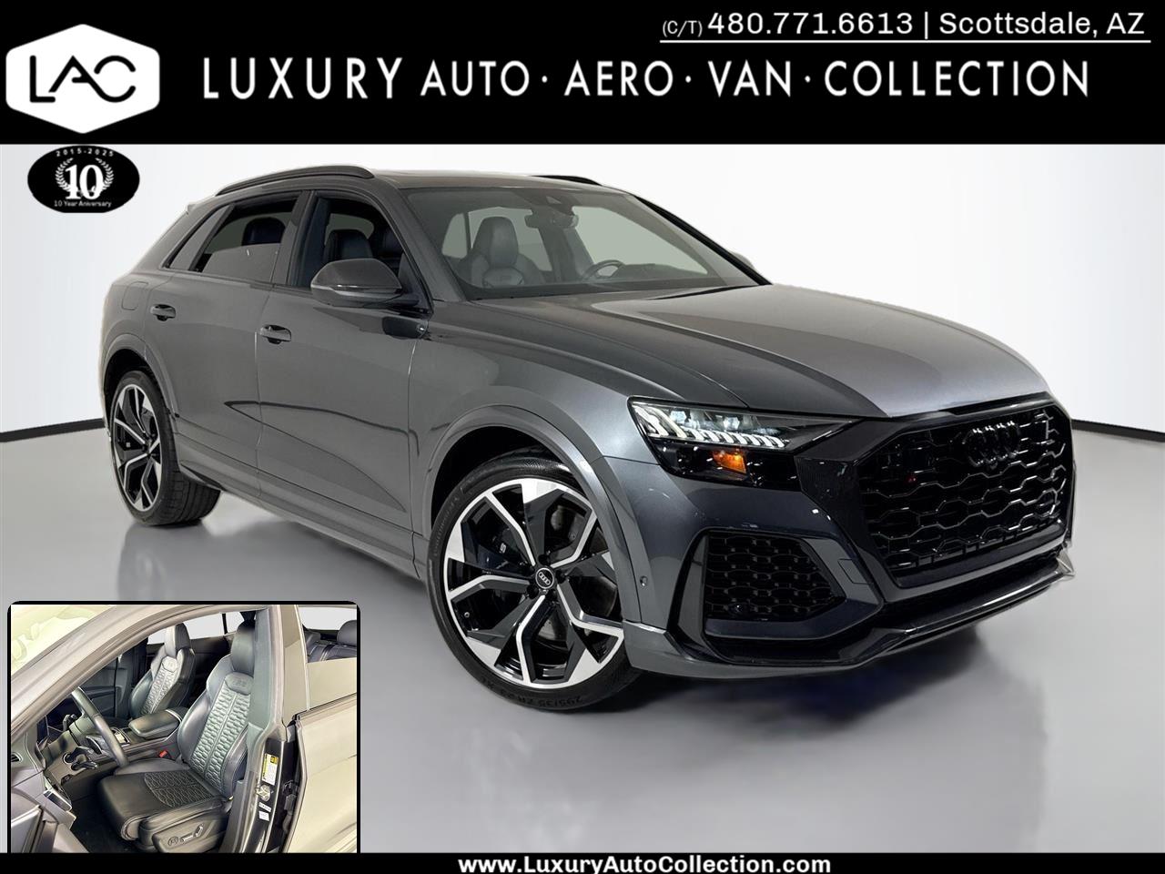 Daytona Gray Pearl Effect 2022 Audi RS Q8 4.0T quattro AWD SUV / Crossover All-Wheel Drive Automatic