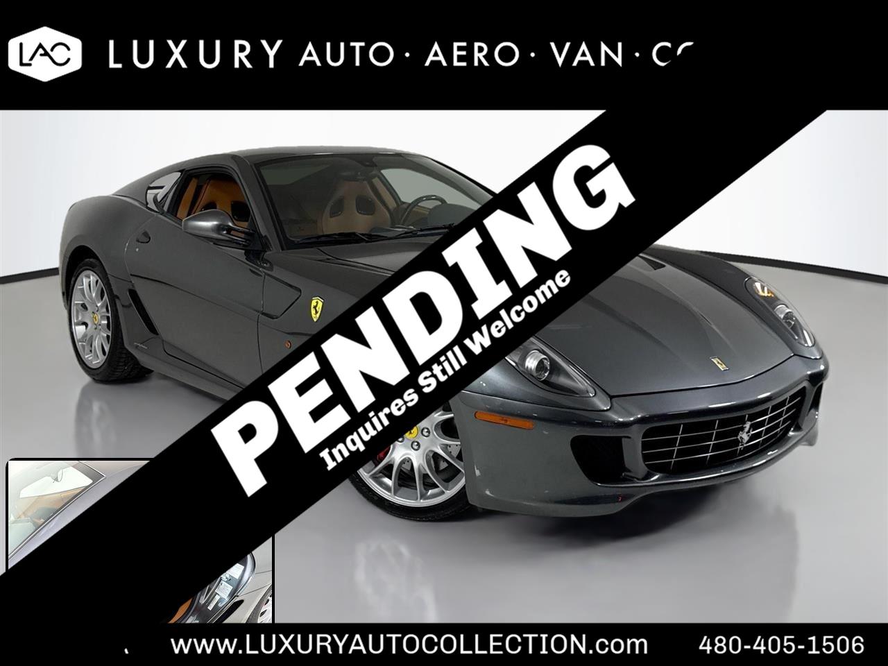 Grigio Silverstone 2007 Ferrari 599 GTB Fiorano RWD Coupe Rear-Wheel Drive 6-Speed Manual