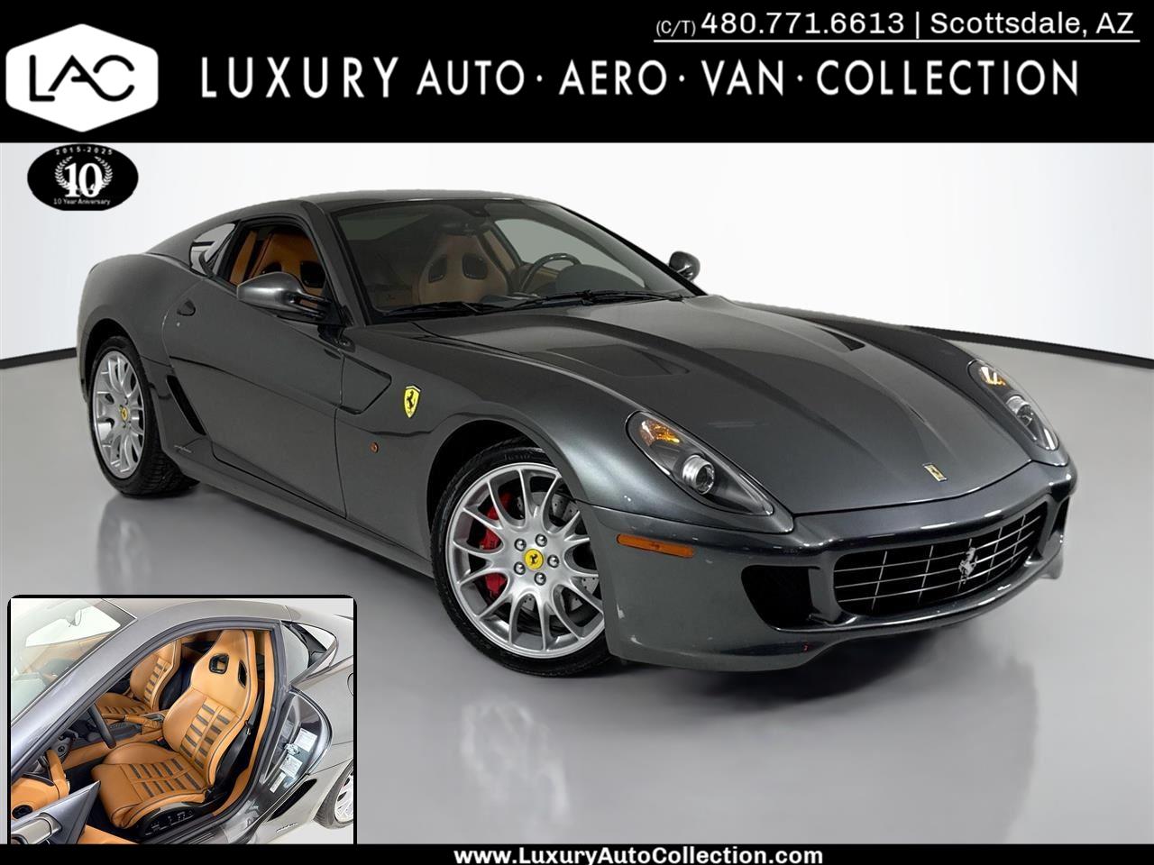 Grigio Silverstone 2007 Ferrari 599 GTB Fiorano RWD Coupe Rear-Wheel Drive 6-Speed Manual