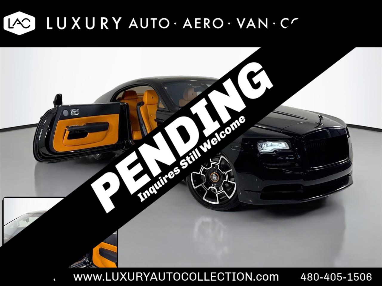 Diamond Black Metallic 2017 Rolls-Royce Wraith Coupe Coupe Rear-Wheel Drive Automatic