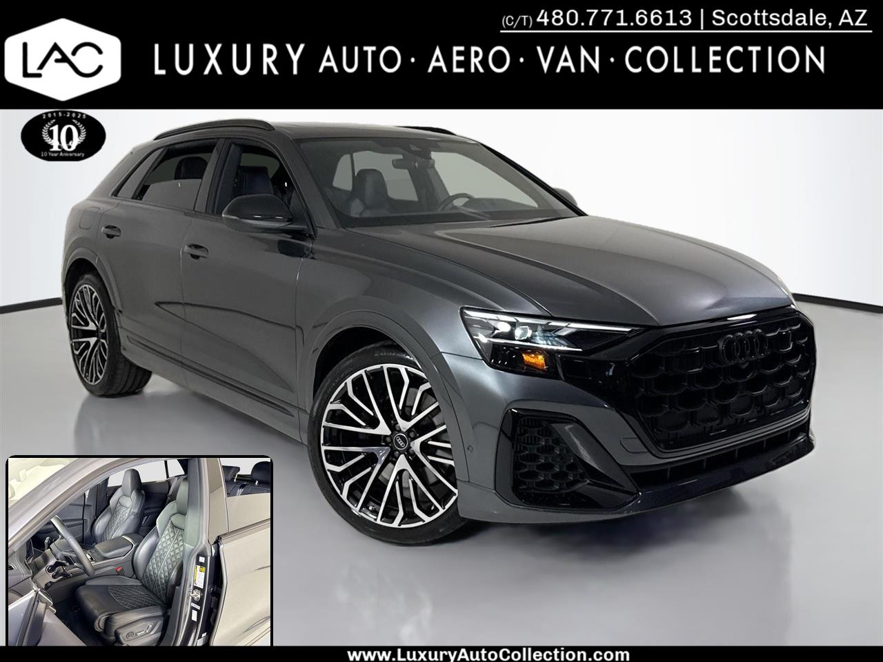 Daytona Gray Pearl Effect 2024 Audi SQ8 4.0T quattro Premium Plus SUV / Crossover All-Wheel Drive Automatic