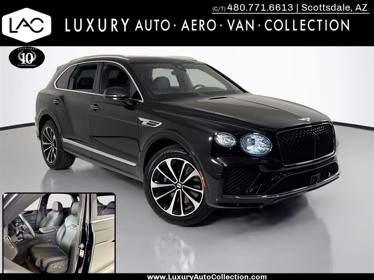 Black Crystal Metallic 2024 Bentley Bentayga V8 AWD SUV / Crossover All-Wheel Drive Automatic