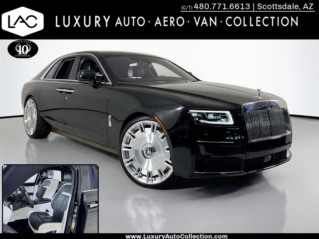 Black (Obsidian) 2022 Rolls-Royce Ghost AWD Sedan All-Wheel Drive Automatic