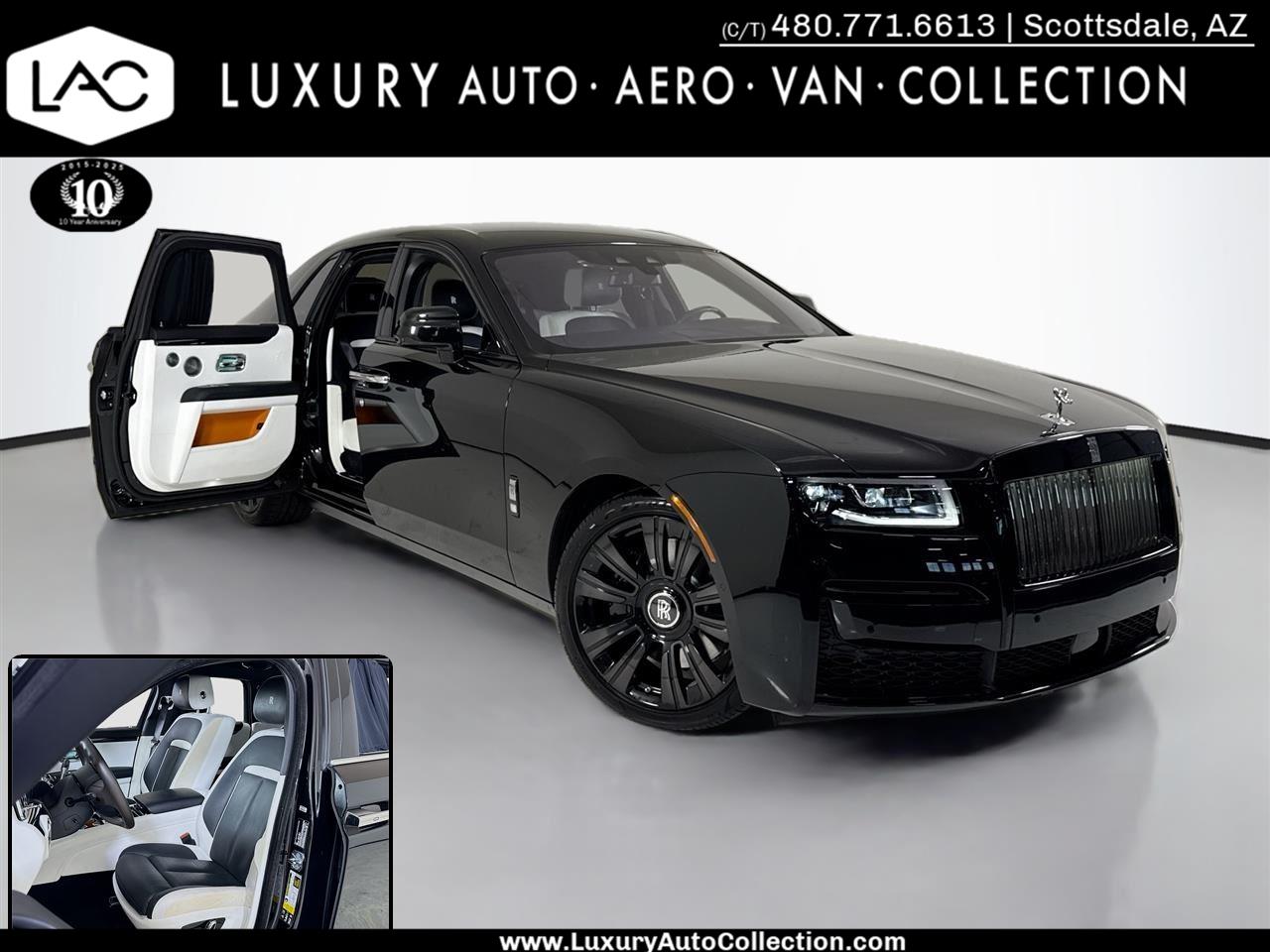 Black (Obsidian) 2022 Rolls-Royce Ghost AWD Sedan All-Wheel Drive Automatic