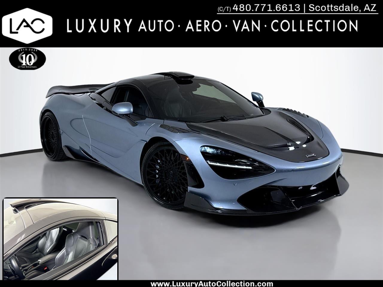 Polaris Blue 2019 McLaren 720S Rear-Wheel Drive Automatic