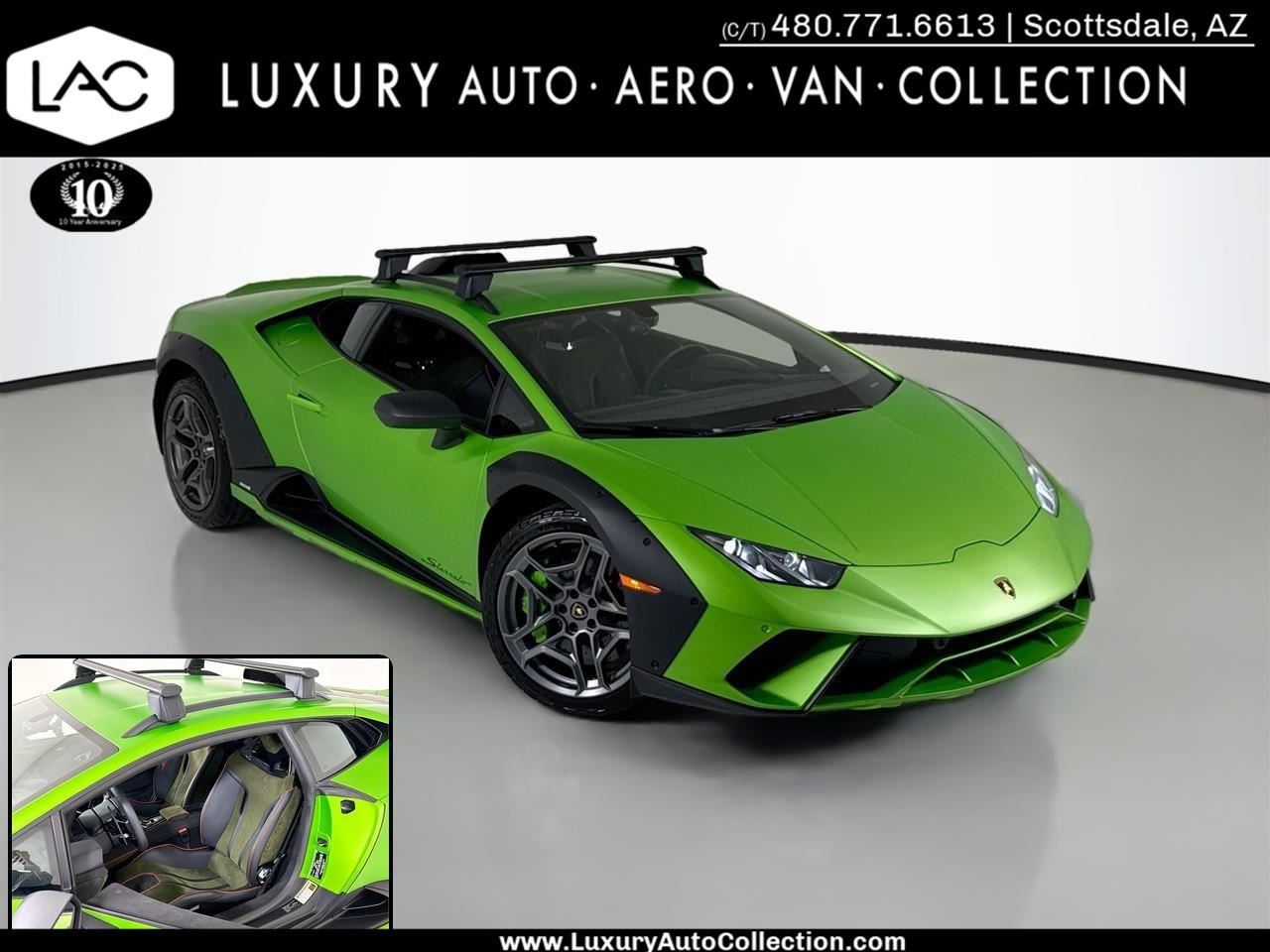 Green (Verde Alceo Matte) 2024 Lamborghini Huracan Sterrato Coupe AWD Coupe All-Wheel Drive Automatic