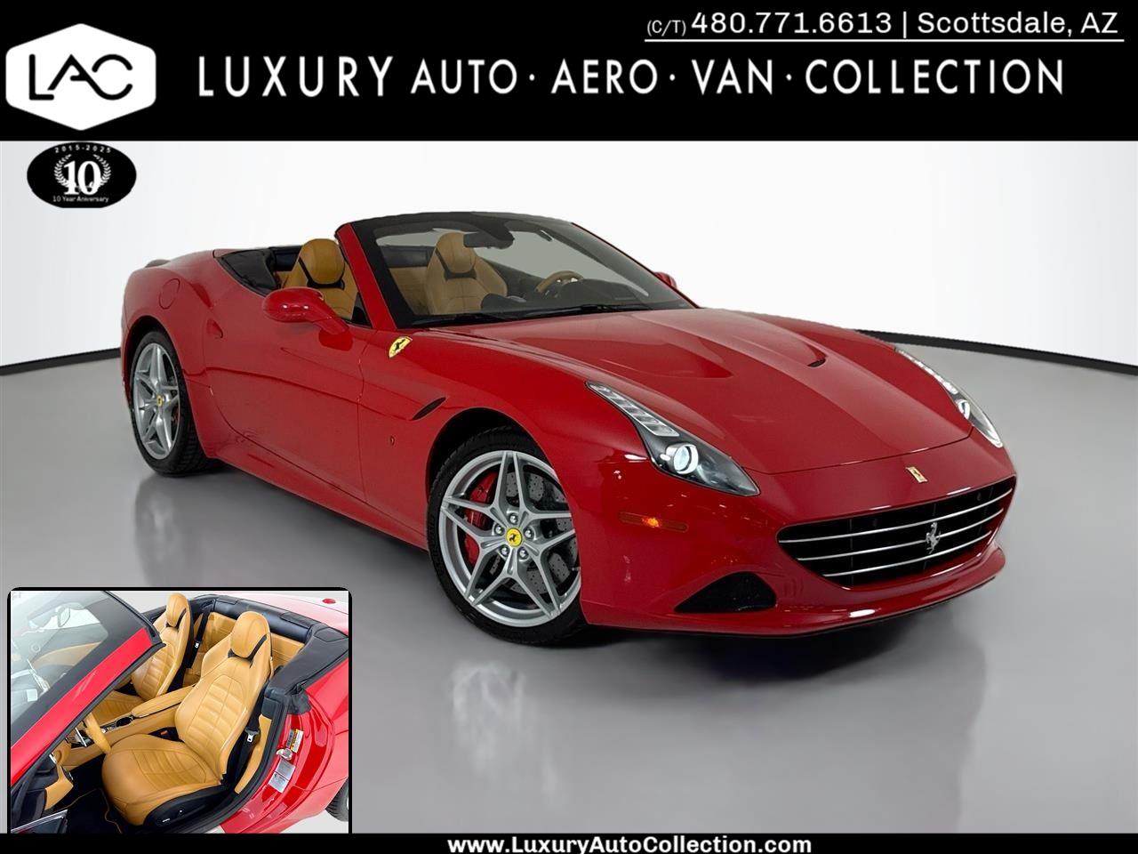 Rosso California 2016 Ferrari California T Roadster Convertible Rear-Wheel Drive Automatic
