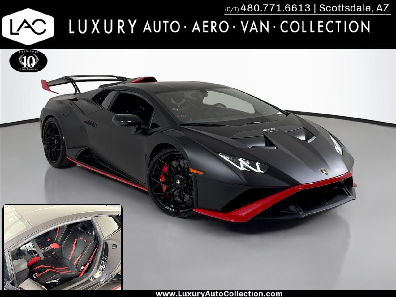 Nero Noctis Metallic 2022 Lamborghini Huracan LP 640-4 STO Coupe RWD Coupe Rear-Wheel Drive Automatic