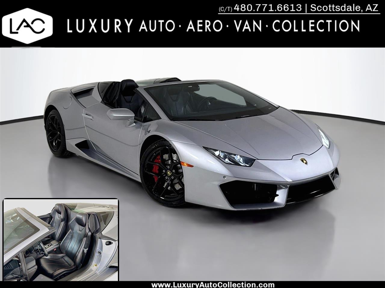 2018 Lamborghini Huracan LP 580-2 Spyder Convertible RWD